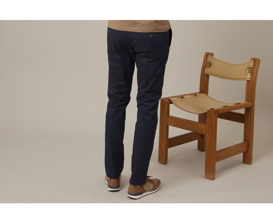 Navy Men's chinos - KALLEN
