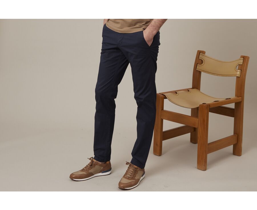 Navy Men's chinos - KALLEN