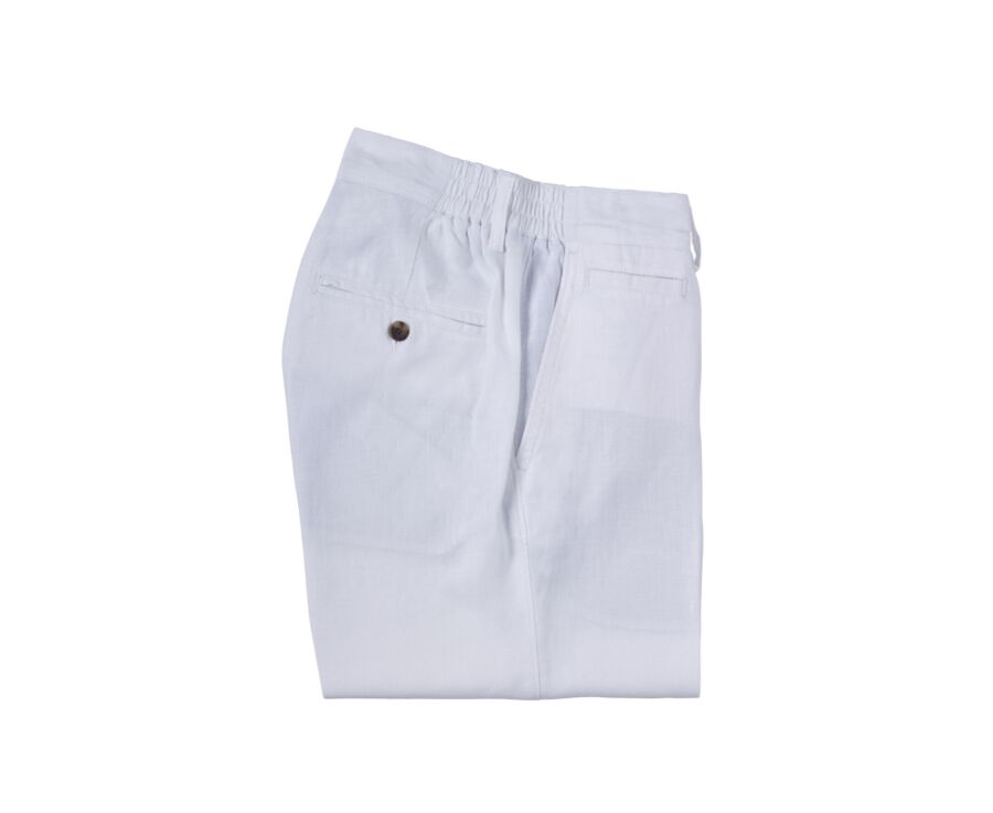 Blanc linen shorts - BORYS