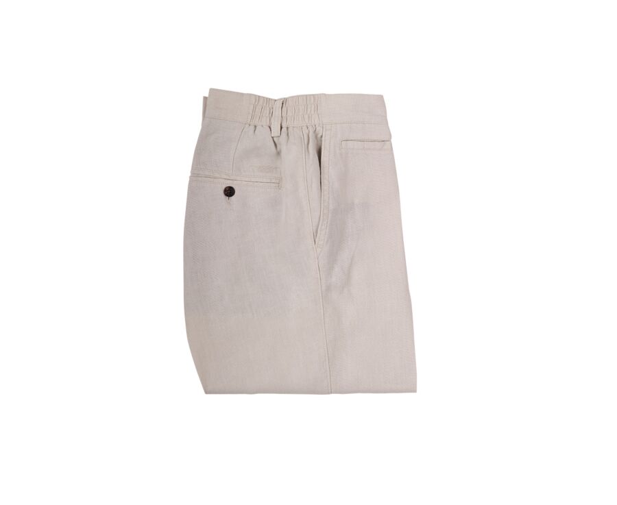 Light Beige linen shorts - BORYS