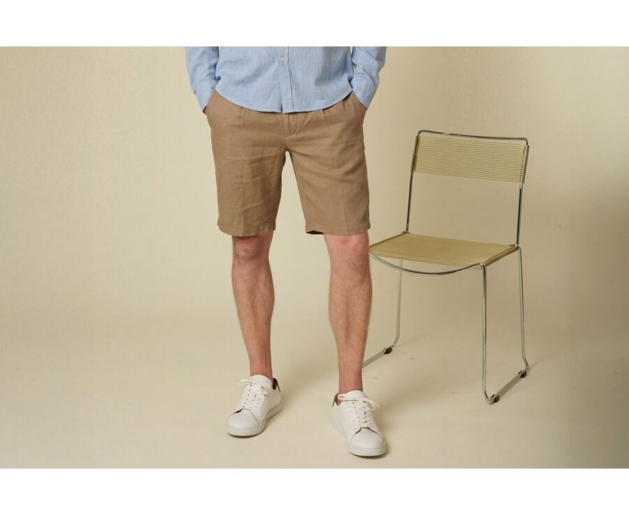 Desert Linen Bermuda Shorts - BORYS