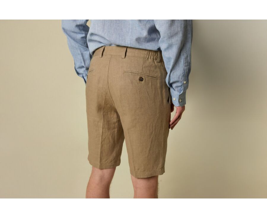 Desert Linen Bermuda Shorts - BORYS