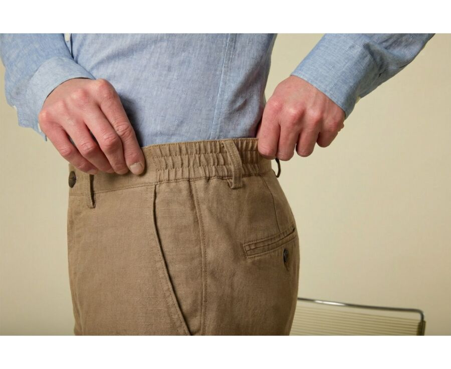 Desert Linen Bermuda Shorts - BORYS