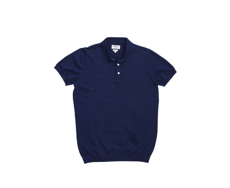 Navy men's polo shirt - BRAIDEN