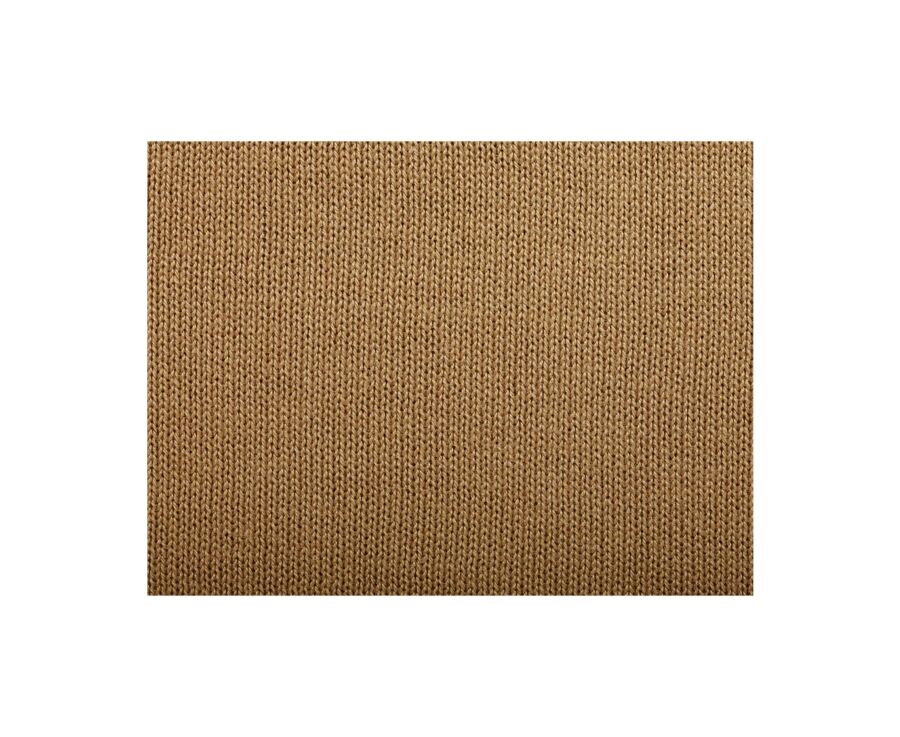 Men’s Dress Knit Polo Shirt  Camel - BRAIDEN