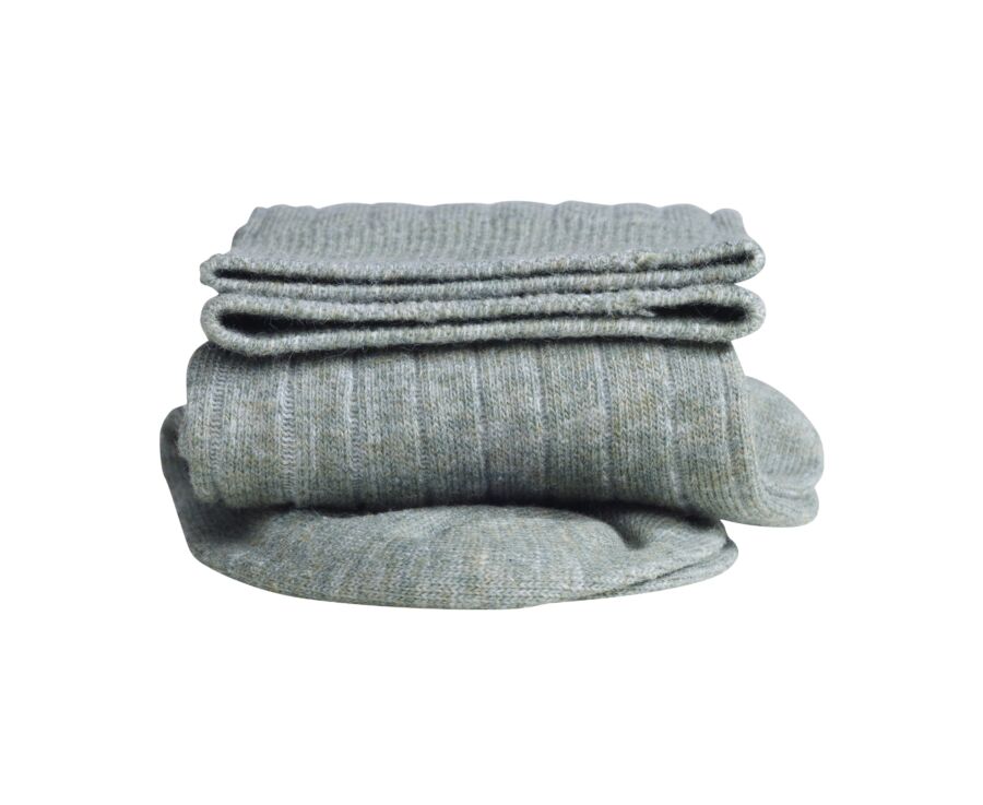 Men's Middle Sage Green cotton linen socks