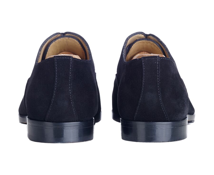 Black Suede Oxford shoes - Leather outsole with rubber pad - SPEZIA II PATIN