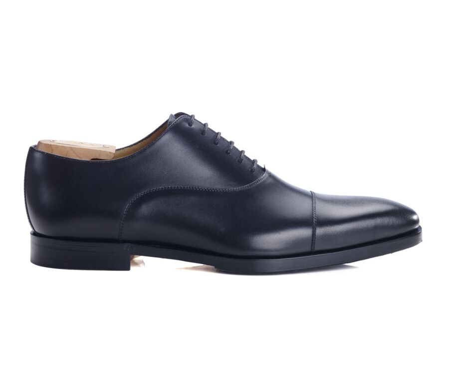 Patina Black Oxford shoes - Leather outsole & rubber pad - SPEZIA II PATIN