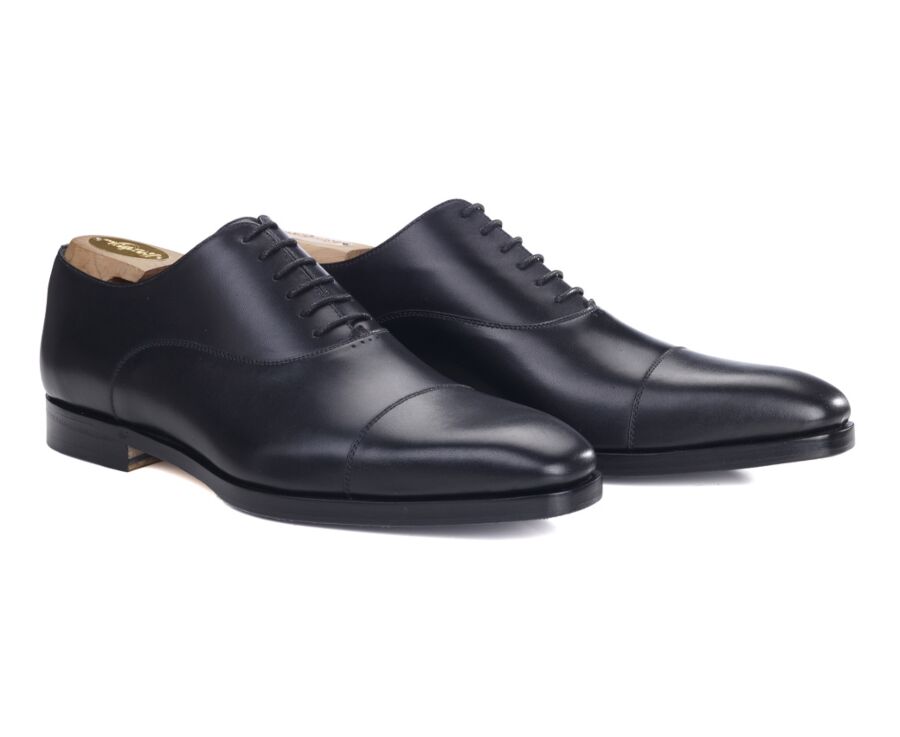 Black Oxford shoes - Leather outsole & rubber pad - SPEZIA II PATIN