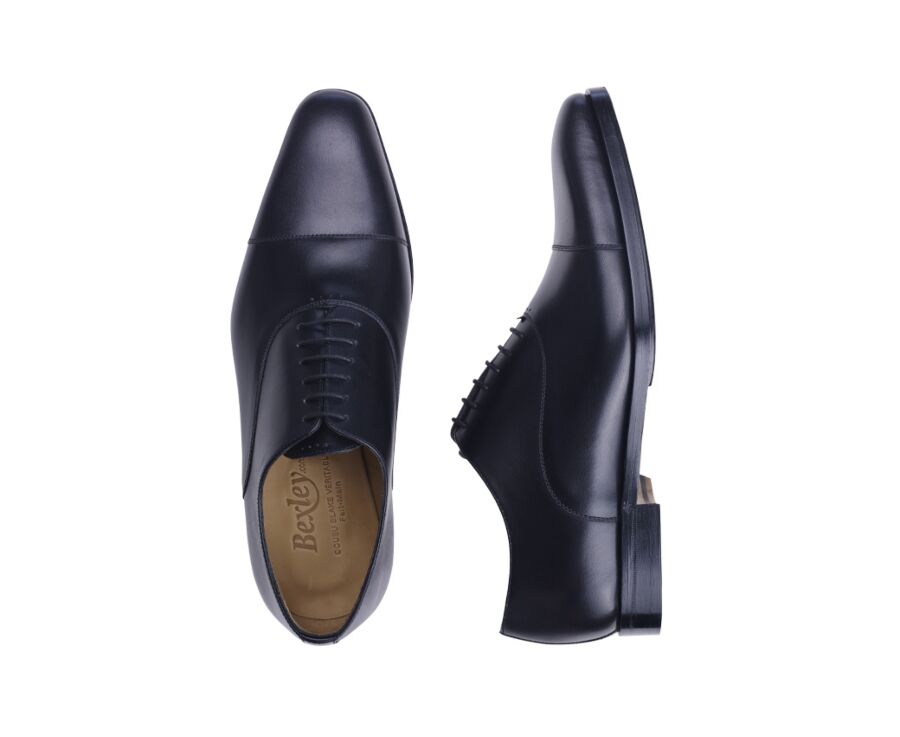 Black Oxford shoes - Leather outsole & rubber pad - SPEZIA II PATIN