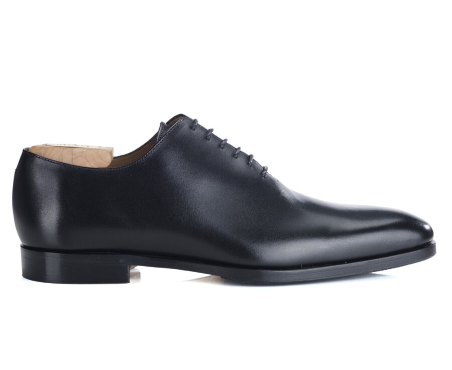 Black Men's Oxford shoes - Leather sole with pad - BELLAGIO PATIN