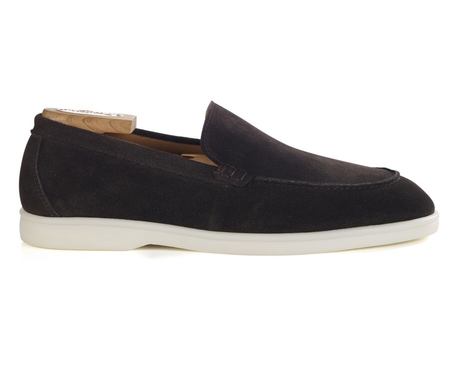 Bitter Chocolate Suede  Men's loafers - MANASOTA II