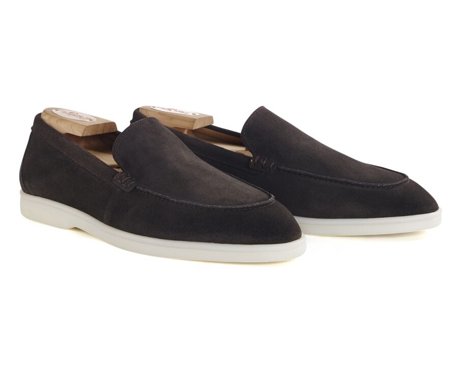 Bitter Chocolate Suede  Men's loafers - MANASOTA II