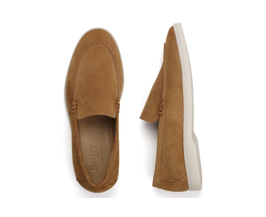 Caramel Velvet  Men's loafers - MANASOTA II