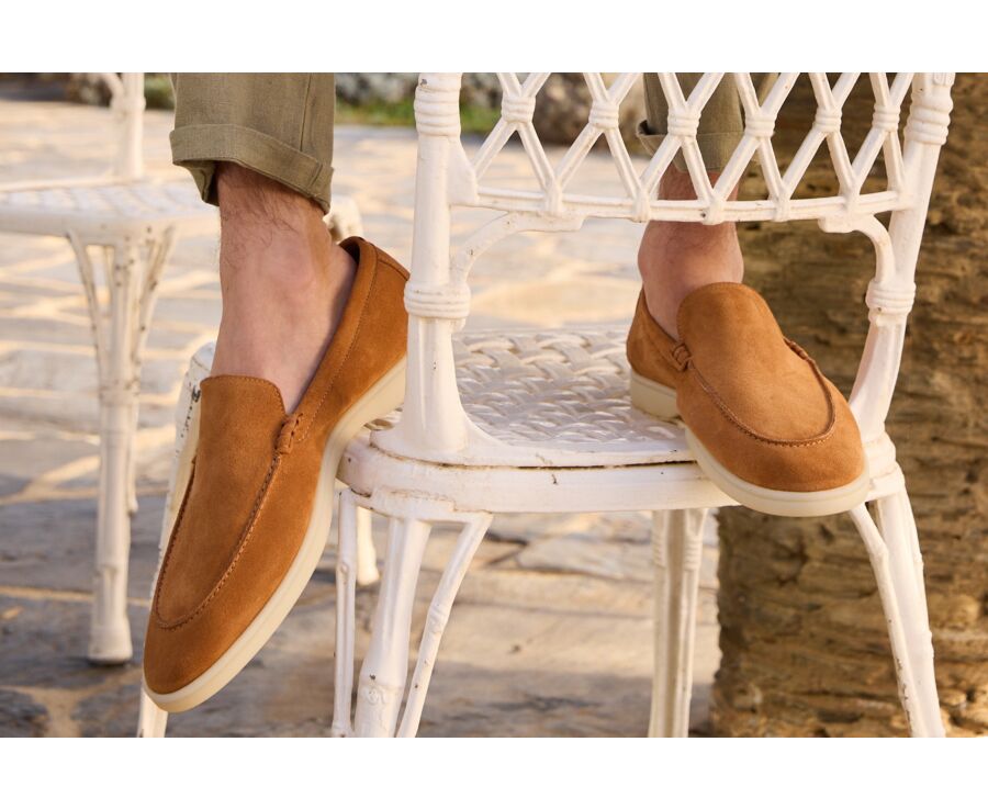 Caramel Velvet  Men's loafers - MANASOTA II