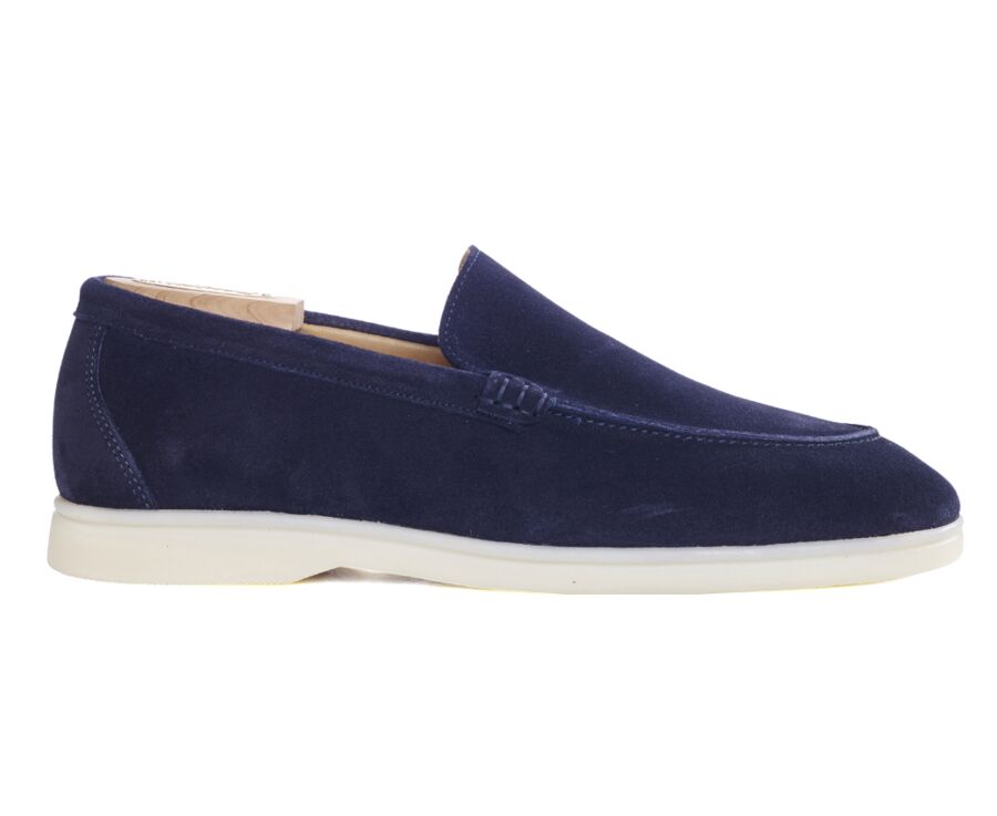 Navy Suede - Men's loafers - MANASOTA III