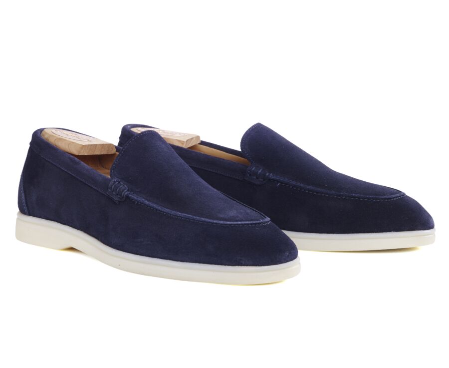 Navy Suede - Men's loafers - MANASOTA III