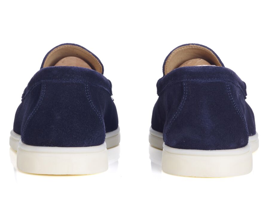 Navy Suede Men's loafers - MANASOTA III