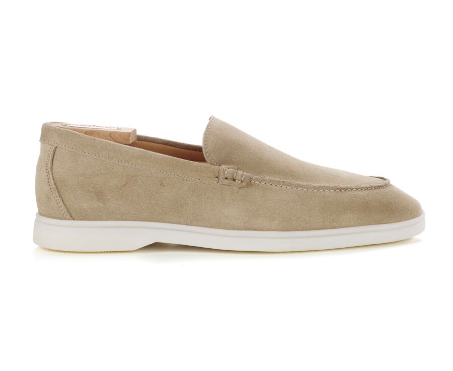 Beige Suede Men's loafers - MANASOTA III