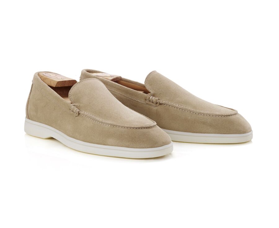 Beige Suede Men's loafers - MANASOTA III