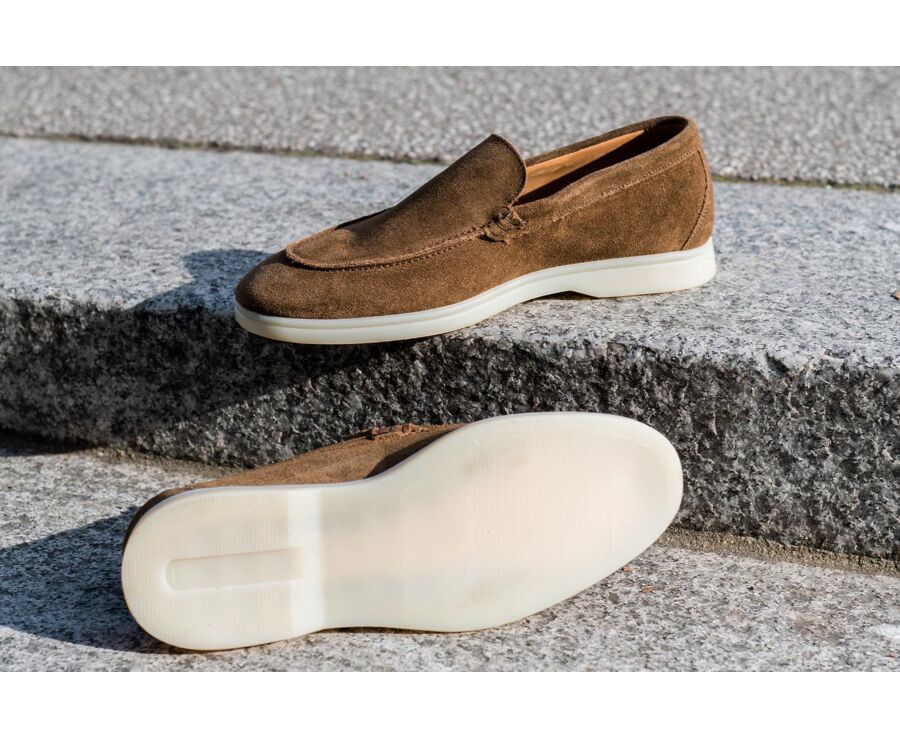Hazelnut Suede Men's loafers - MANASOTA III
