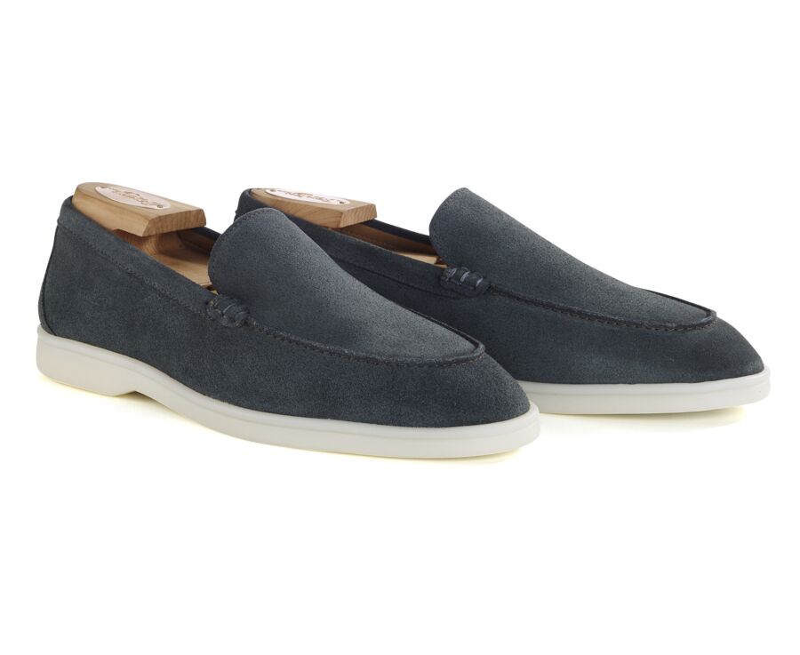 Dark Green Suade  Men's loafers - MANASOTA II