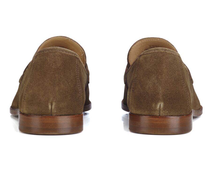 Hazelnut Leather Suede Men's loafers - BROGLIO