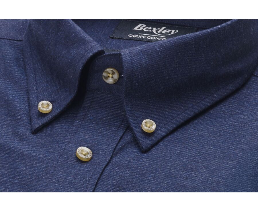 Navy Flannel shirt - ANDER