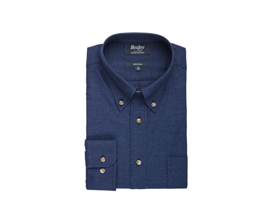 Navy Flannel shirt - ANDER