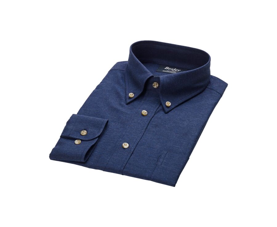 Navy Flannel shirt - ANDER
