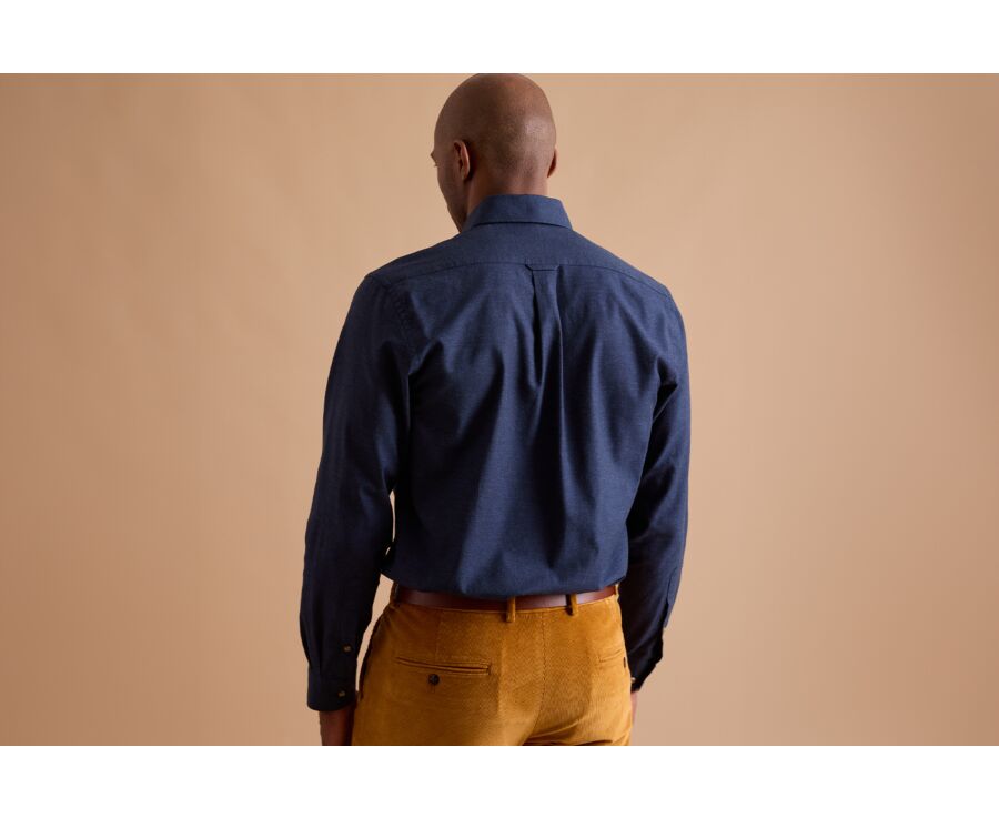 Navy Flannel shirt - ANDER