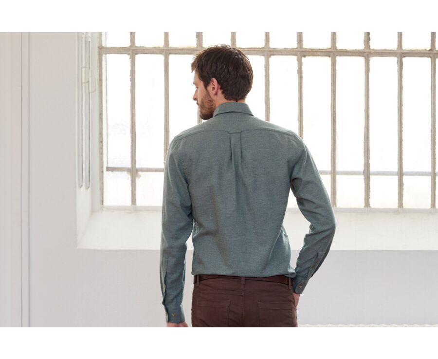 Lime Green Flannel shirt - ANDER