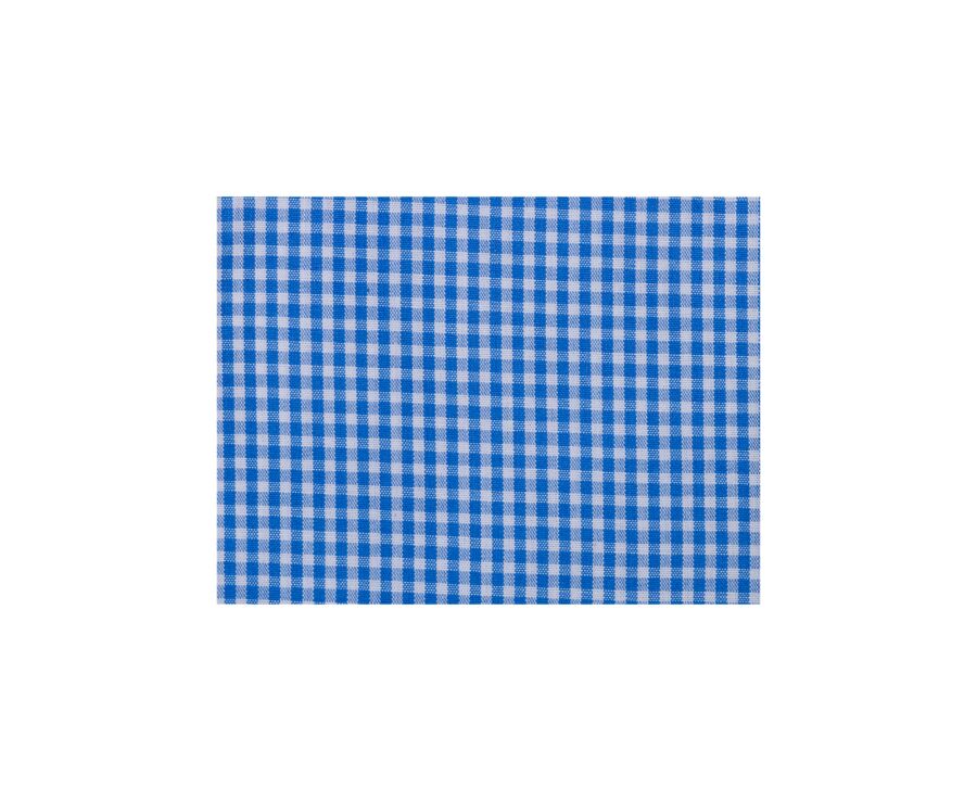 Light Blue & White Cotton shirt - Straight collar - VALAIRE