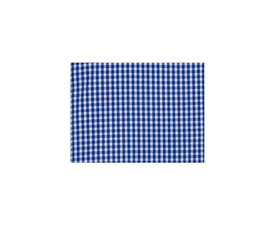 Blue & White Cotton shirt - Straight collar - VALAIRE