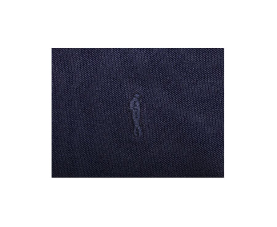 Navy Men's long sleeve polo shirt - ALEC II ML