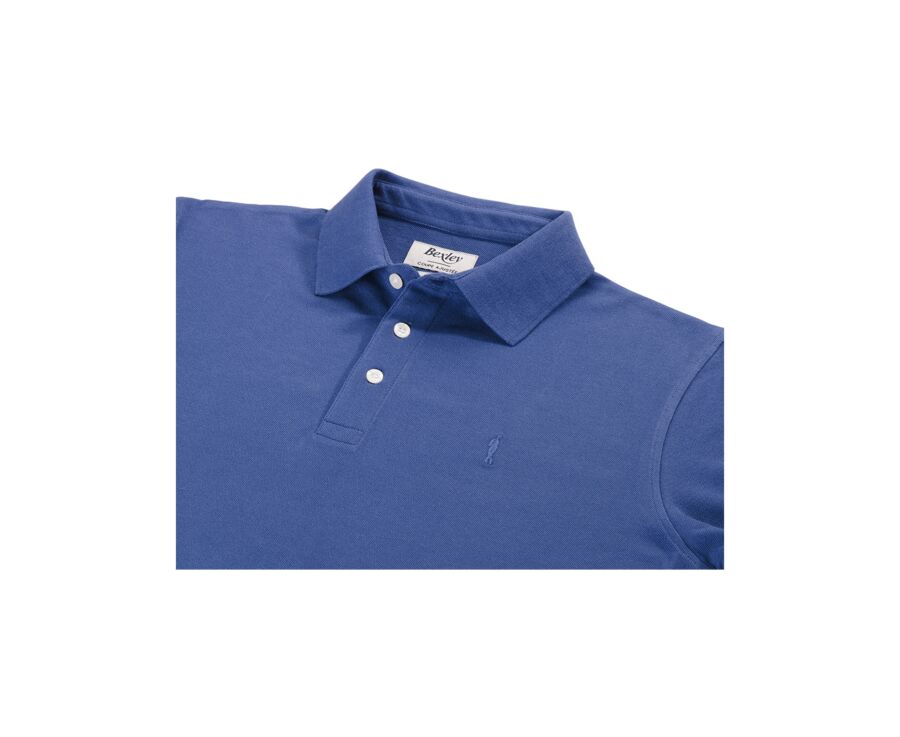 Royal Blue Men's long sleeve polo shirt - ALEC II ML