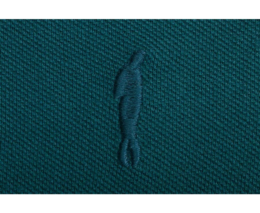 Dark Green - Men's long sleeve polo shirt - ALEC II ML