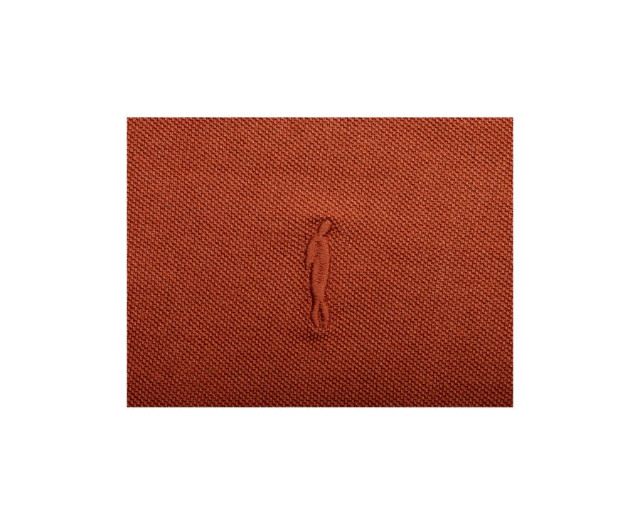 Rust Men's long sleeve polo shirt - ALEC II ML