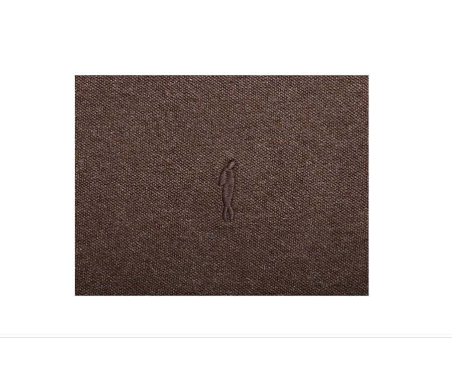 Dark chocolate melange polo shirt - ALEC II ML