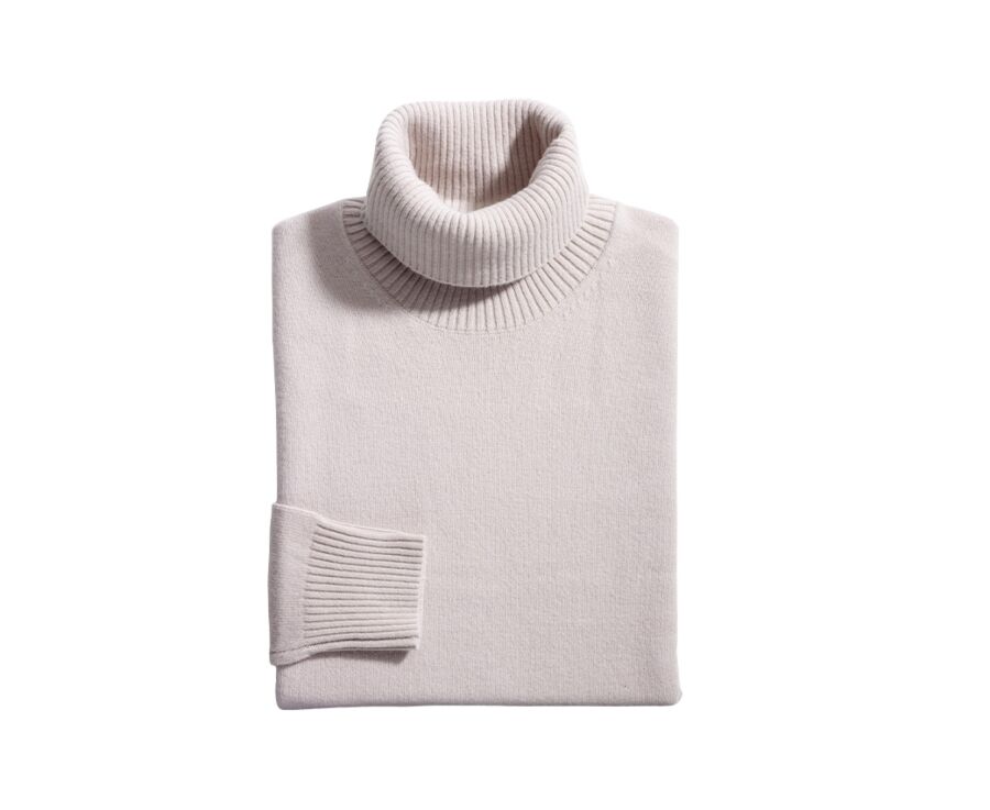 Khaki wool roll-neck jumper - KENNERIC