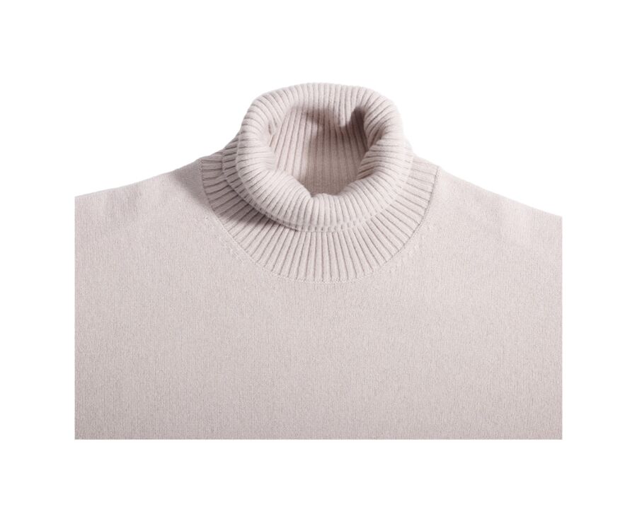 Khaki wool roll-neck jumper - KENNERIC