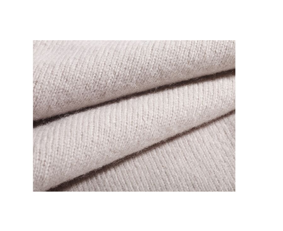 Khaki wool roll-neck jumper - KENNERIC