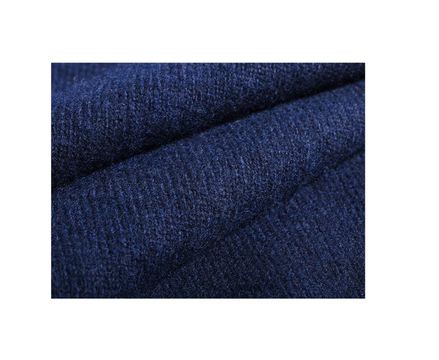 Navy Blue wool roll-neck jumper - KENNERIC