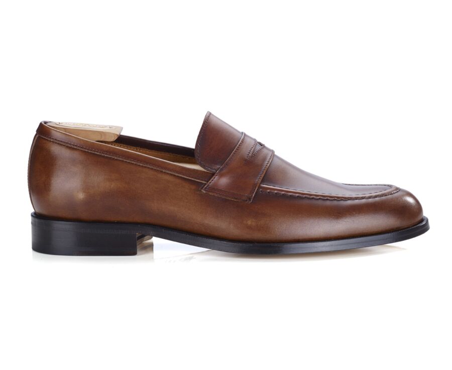 Patina Cognac men's loafers - DIXTON