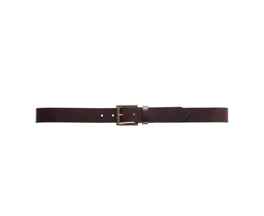 Men's Patina Chocolate Belt - WOODGATE