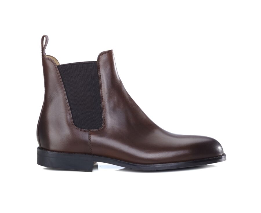 Chocolate leather boots cheap