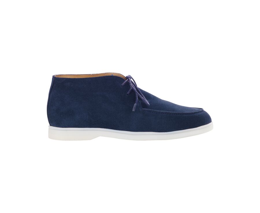 Navy Suede men's casual chukka  - SERENOA