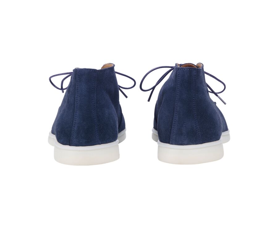 Navy Suede men's casual chukka  - SERENOA