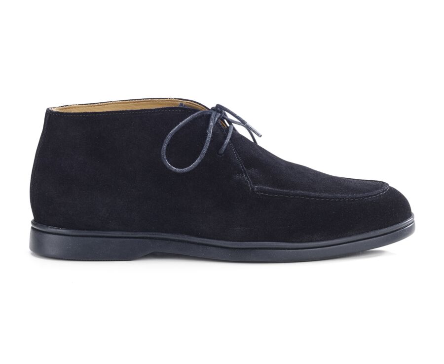 Black Suede men's casual chukka  - SERENOA