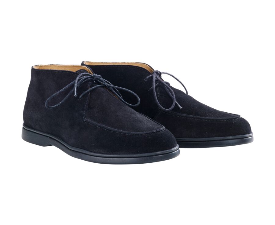 Black Suede men's casual chukka  - SERENOA